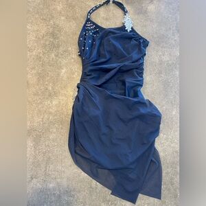 Pumpers 83211 LYRICAL Navy Blue Dance Costume Adult Women’s Small
